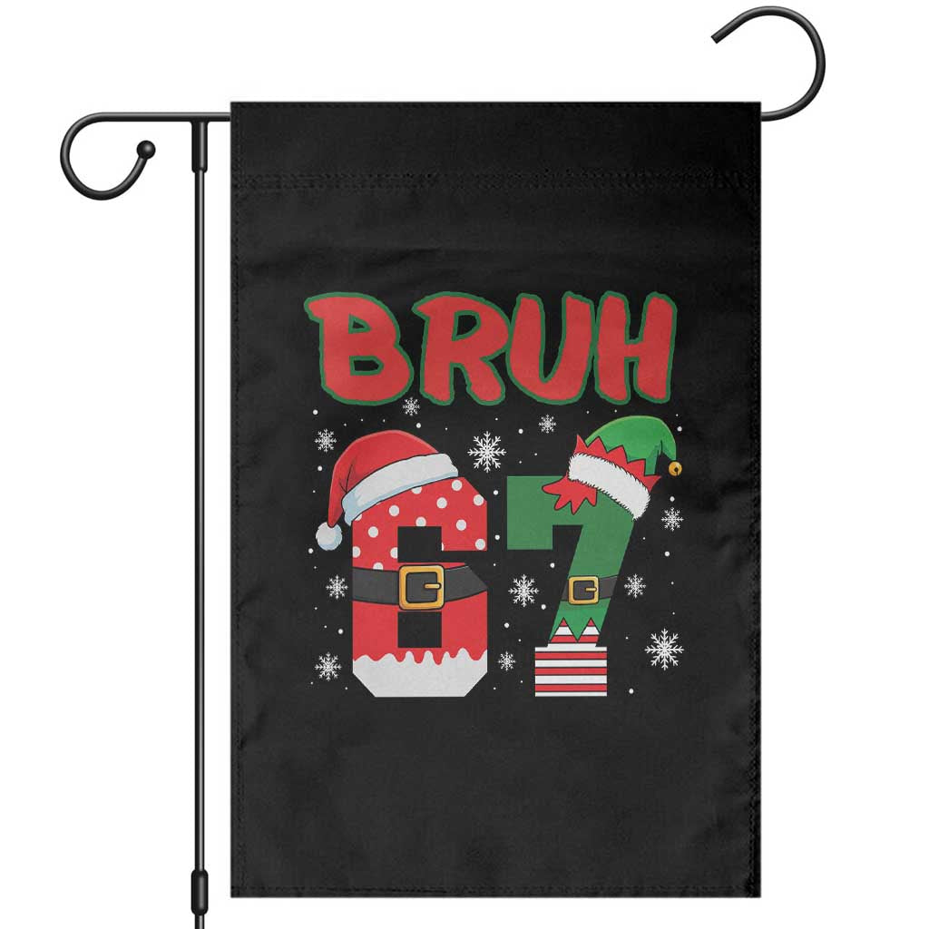 67 Christmas Garden Flag Six Seven Bruh Funny Boys Kids Meme Pajamas Gen Alpha Slang - Wonder Print Shop