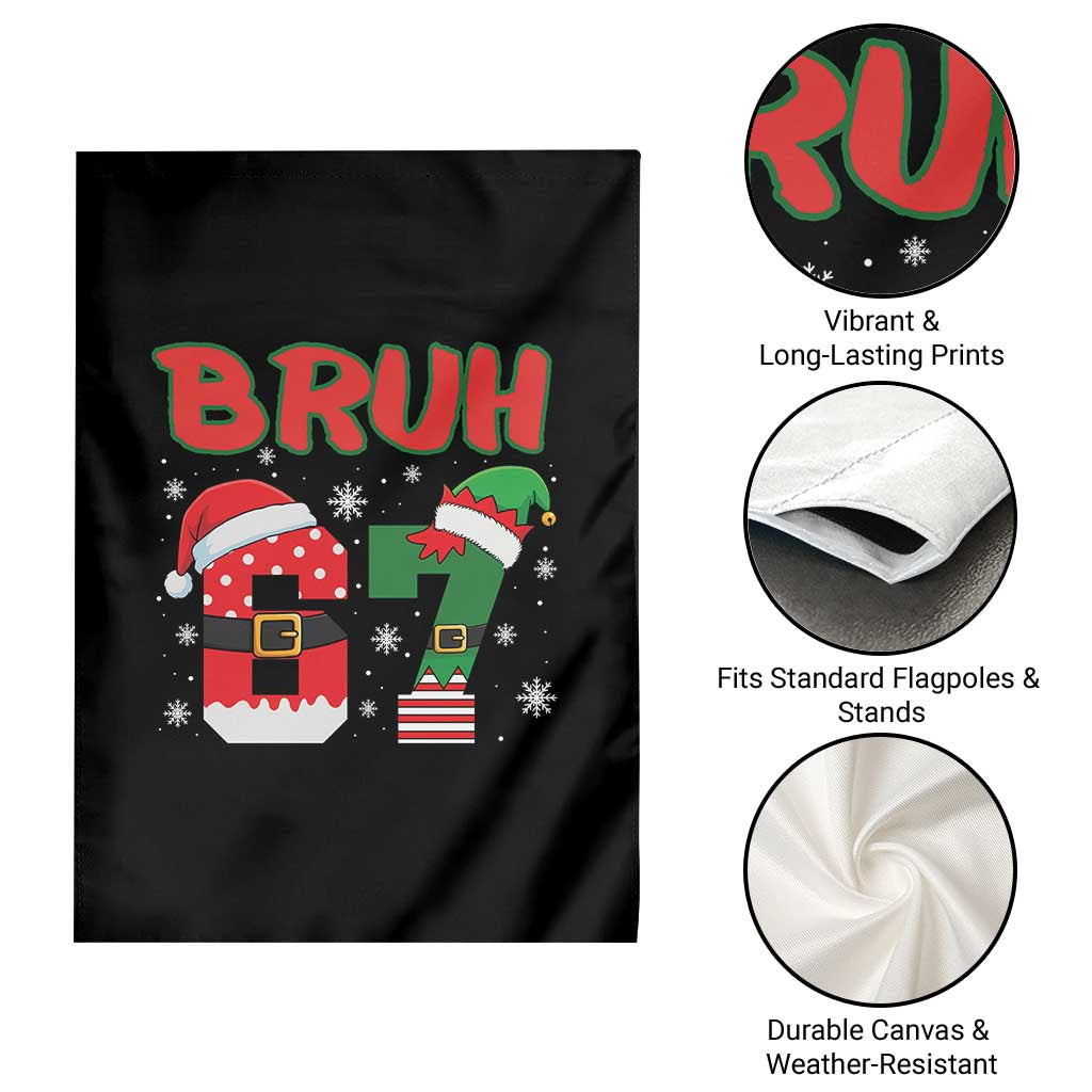 67 Christmas Garden Flag Six Seven Bruh Funny Boys Kids Meme Pajamas Gen Alpha Slang - Wonder Print Shop