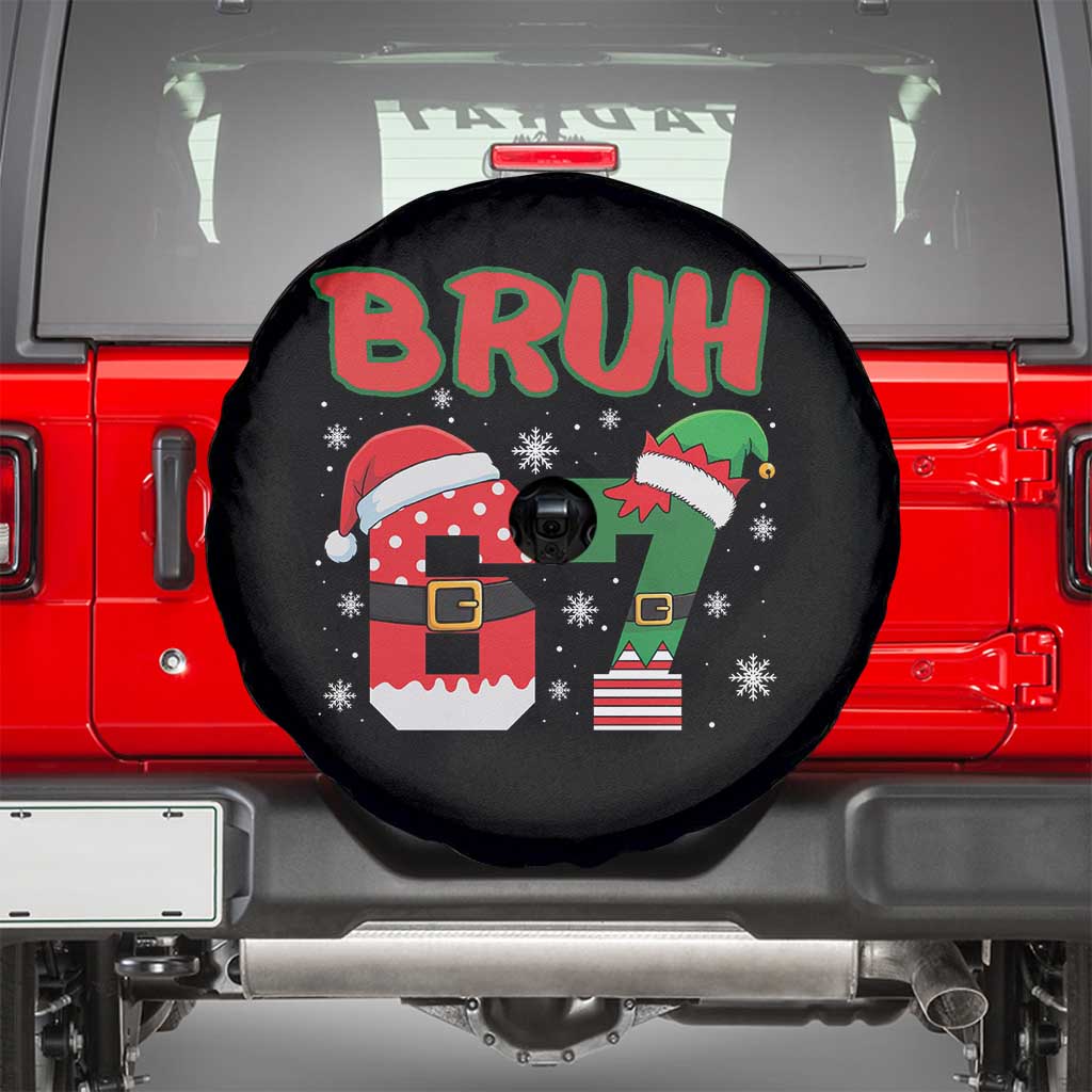 67 Christmas Spare Tire Cover Six Seven Bruh Funny Boys Kids Meme Pajamas Gen Alpha Slang - Wonder Print Shop