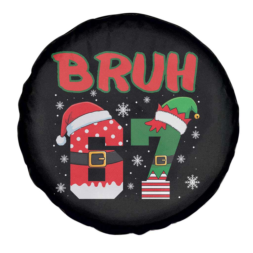 67 Christmas Spare Tire Cover Six Seven Bruh Funny Boys Kids Meme Pajamas Gen Alpha Slang - Wonder Print Shop