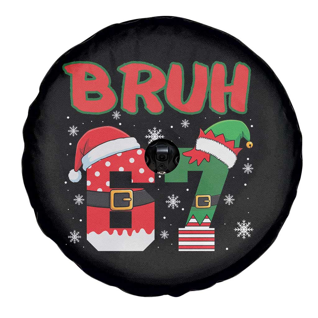 67 Christmas Spare Tire Cover Six Seven Bruh Funny Boys Kids Meme Pajamas Gen Alpha Slang - Wonder Print Shop