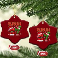 67 Christmas Ceramic Ornament Six Seven Bruh Funny Boys Kids Meme Pajamas Gen Alpha Slang - Wonder Print Shop