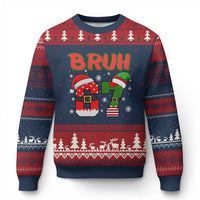 67 Xmas Ugly Christmas Sweater Six Seven Bruh Funny Boys Kids Meme Pajamas Gen Alpha Slang - Wonder Print Shop