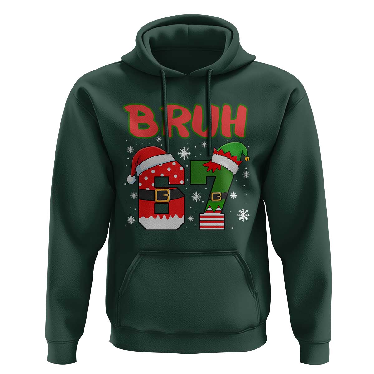 67 Christmas Hoodie Six Seven Bruh Funny Boys Kids Meme Pajamas Gen Alpha Slang - Wonder Print Shop