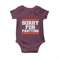 Sorry For Partying Baby Onesie Funny Present - Wonder Print Shop