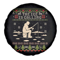 Funny Christmas Ice Fishing Spare Tire Cover Merry Fishmas Fish Fishing Ugly Xmas - Wonder Print Shop