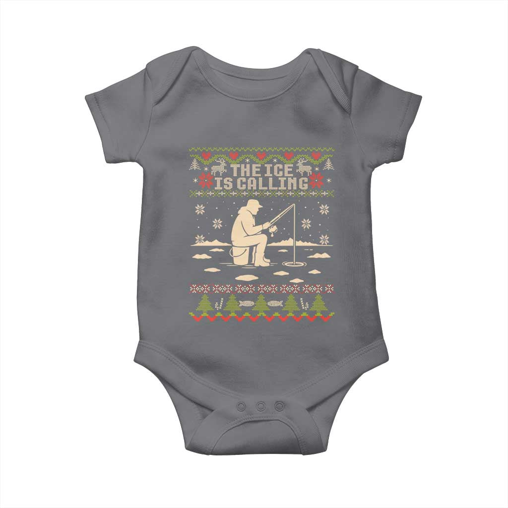 Funny Christmas Ice Fishing Baby Onesie Merry Fishmas Fish Fishing Ugly Xmas - Wonder Print Shop