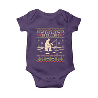 Funny Christmas Ice Fishing Baby Onesie Merry Fishmas Fish Fishing Ugly Xmas - Wonder Print Shop