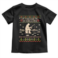 Funny Christmas Ice Fishing Toddler T Shirt Merry Fishmas Fish Fishing Ugly Xmas - Wonder Print Shop