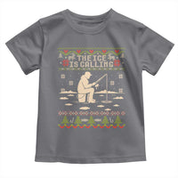 Funny Christmas Ice Fishing Toddler T Shirt Merry Fishmas Fish Fishing Ugly Xmas - Wonder Print Shop