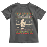 Funny Christmas Ice Fishing Toddler T Shirt Merry Fishmas Fish Fishing Ugly Xmas - Wonder Print Shop