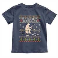 Funny Christmas Ice Fishing Toddler T Shirt Merry Fishmas Fish Fishing Ugly Xmas - Wonder Print Shop