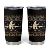 Funny Christmas Ice Fishing Tumbler Cup Merry Fishmas Fish Fishing Ugly Xmas - Wonder Print Shop