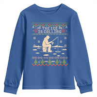Funny Christmas Ice Fishing Youth Sweatshirt Merry Fishmas Fish Fishing Ugly Xmas - Wonder Print Shop