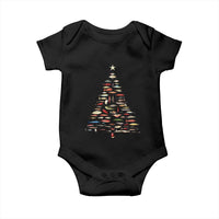 Fishing Lure Christmas Tree Baby Onesie Retro Fisherman Xmas Fish Fly - Wonder Print Shop