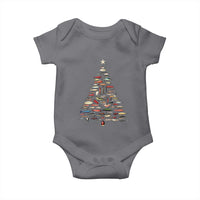 Fishing Lure Christmas Tree Baby Onesie Retro Fisherman Xmas Fish Fly - Wonder Print Shop