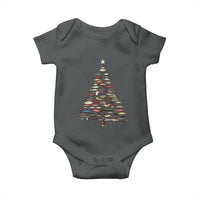 Fishing Lure Christmas Tree Baby Onesie Retro Fisherman Xmas Fish Fly - Wonder Print Shop