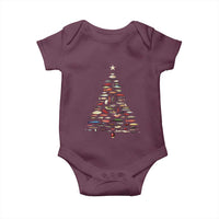 Fishing Lure Christmas Tree Baby Onesie Retro Fisherman Xmas Fish Fly - Wonder Print Shop