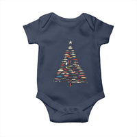 Fishing Lure Christmas Tree Baby Onesie Retro Fisherman Xmas Fish Fly - Wonder Print Shop