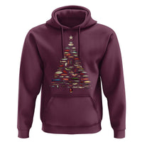 Fishing Lure Christmas Tree Hoodie Retro Fisherman Xmas Fish Fly - Wonder Print Shop