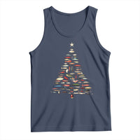 Fishing Lure Christmas Tree Tank Top Retro Fisherman Xmas Fish Fly - Wonder Print Shop