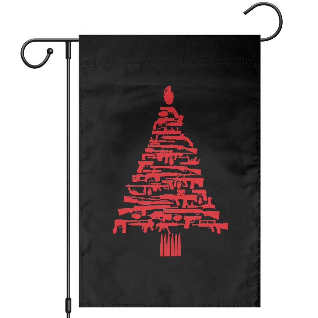 Funny Guns Christmas Garden Flag 2nd Amendment Xmas Tree Gun Lovers - Wonder Print Shop