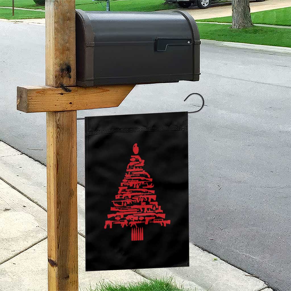 Funny Guns Christmas Garden Flag 2nd Amendment Xmas Tree Gun Lovers - Wonder Print Shop