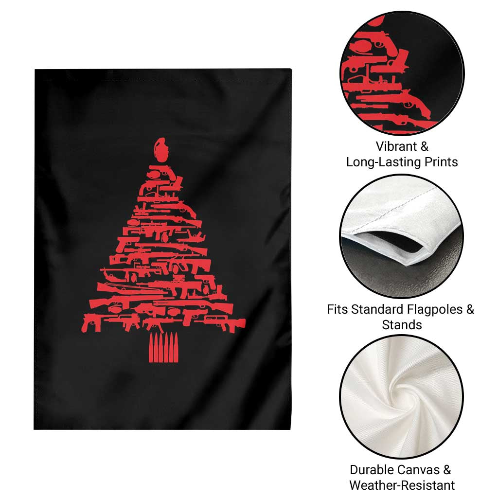 Funny Guns Christmas Garden Flag 2nd Amendment Xmas Tree Gun Lovers - Wonder Print Shop
