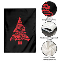 Funny Guns Christmas Garden Flag 2nd Amendment Xmas Tree Gun Lovers - Wonder Print Shop
