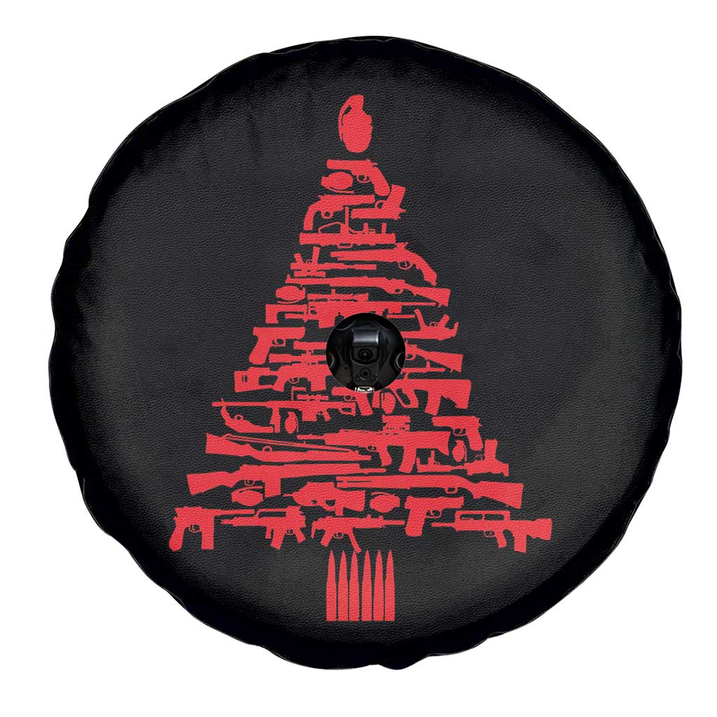 Funny Guns Christmas Spare Tire Cover 2nd Amendment Xmas Tree Gun Lovers - Wonder Print Shop