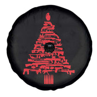 Funny Guns Christmas Spare Tire Cover 2nd Amendment Xmas Tree Gun Lovers - Wonder Print Shop