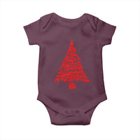 Funny Guns Christmas Baby Onesie 2nd Amendment Xmas Tree Gun Lovers - Wonder Print Shop