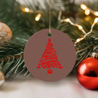 Funny Guns Christmas Ceramic Ornament 2nd Amendment Xmas Tree Gun Lovers - Wonder Print Shop