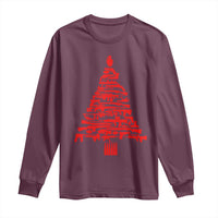 Funny Guns Christmas Long Sleeve Shirt 2nd Amendment Xmas Tree Gun Lovers - Wonder Print Shop