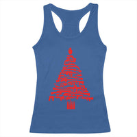Funny Guns Christmas Racerback Tank Top 2nd Amendment Xmas Tree Gun Lovers - Wonder Print Shop