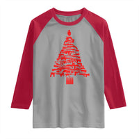 Funny Guns Christmas Raglan Shirt 2nd Amendment Xmas Tree Gun Lovers - Wonder Print Shop