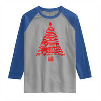 Funny Guns Christmas Raglan Shirt 2nd Amendment Xmas Tree Gun Lovers - Wonder Print Shop