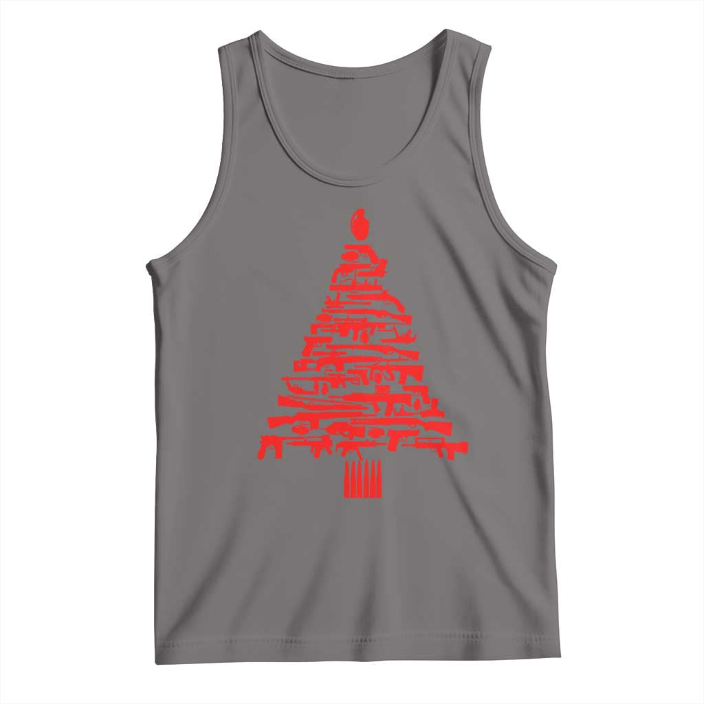 Funny Guns Christmas Tank Top 2nd Amendment Xmas Tree Gun Lovers - Wonder Print Shop