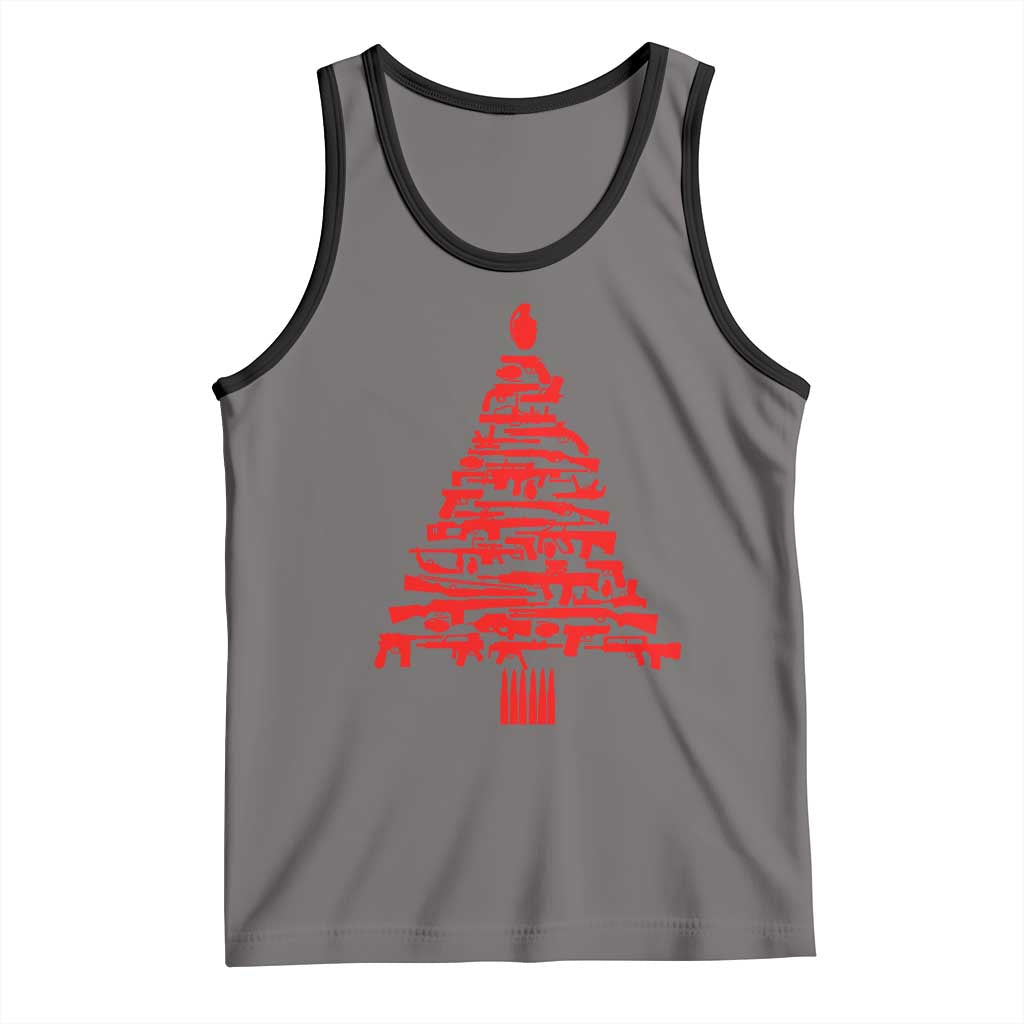 Funny Guns Christmas Tank Top 2nd Amendment Xmas Tree Gun Lovers - Wonder Print Shop