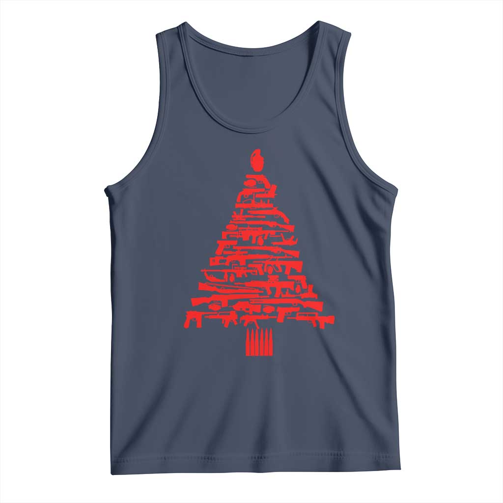 Funny Guns Christmas Tank Top 2nd Amendment Xmas Tree Gun Lovers - Wonder Print Shop