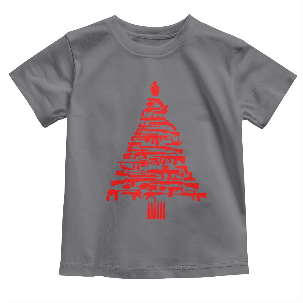 Funny Guns Christmas Toddler T Shirt 2nd Amendment Xmas Tree Gun Lovers - Wonder Print Shop