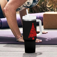 Funny Guns Christmas Tumbler With Handle 2nd Amendment Xmas Tree Gun Lovers - Wonder Print Shop