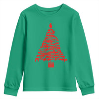 Funny Guns Christmas Youth Sweatshirt 2nd Amendment Xmas Tree Gun Lovers - Wonder Print Shop