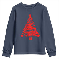 Funny Guns Christmas Youth Sweatshirt 2nd Amendment Xmas Tree Gun Lovers - Wonder Print Shop