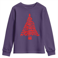 Funny Guns Christmas Youth Sweatshirt 2nd Amendment Xmas Tree Gun Lovers - Wonder Print Shop