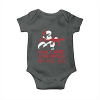 Now I Have A Machine Gun Baby Onesie Funny Retro Christmas 90s Movie Santa Gun Lovers - Wonder Print Shop