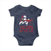 Now I Have A Machine Gun Baby Onesie Funny Retro Christmas 90s Movie Santa Gun Lovers - Wonder Print Shop