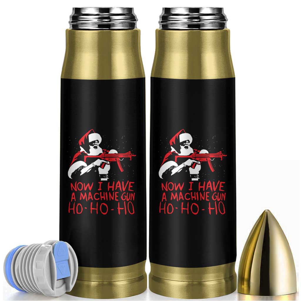 Now I Have A Machine Gun Bullet Tumbler Funny Retro Christmas 90s Movie Santa Gun Lovers - Wonder Print Shop