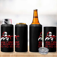 Now I Have A Machine Gun 4 in 1 Can Cooler Tumbler Funny Retro Christmas 90s Movie Santa Gun Lovers - Wonder Print Shop