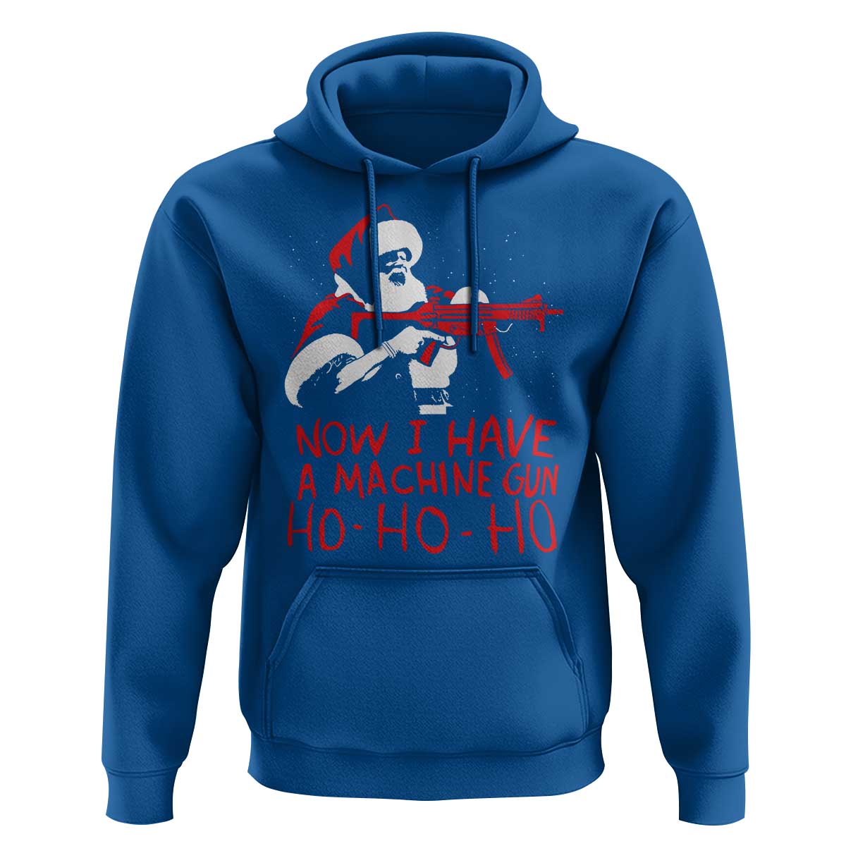 Now I Have A Machine Gun Hoodie Funny Retro Christmas 90s Movie Santa Gun Lovers - Wonder Print Shop